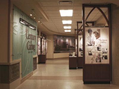 St. Joseph Mercy Hospital exhibit.